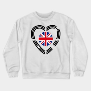 Korean British Multinational Patriot Flag Series (Heart) Crewneck Sweatshirt